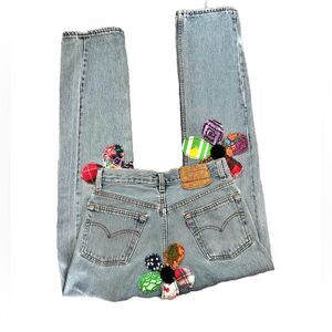 1980-1990s Vintage Levi’s 501 Patchwork Jeans Size 29x32